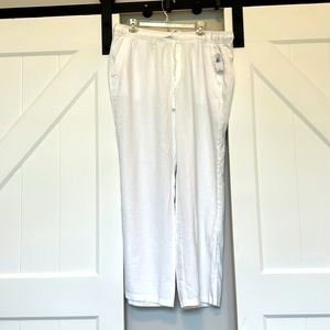 NWT Old Navy Linen Pants with pockets  SMOKE & ANIMAL FREE HOME